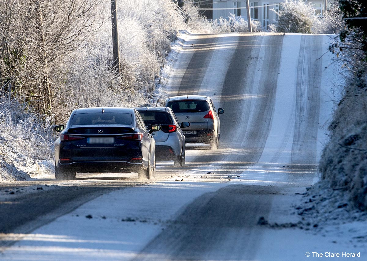 Snow continues to affect parts of Clare – Caution urged