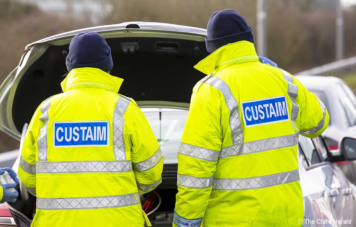 Contraband seized at locations including Shannon Airport