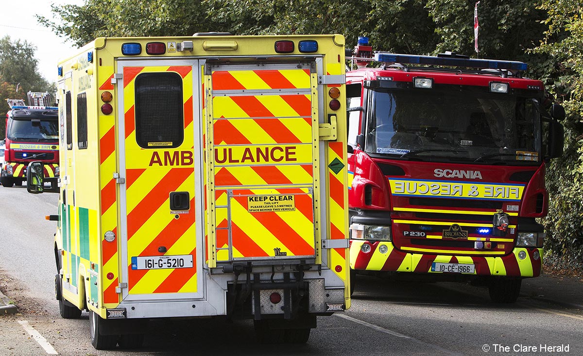 Three injured in East Clare road traffic collision