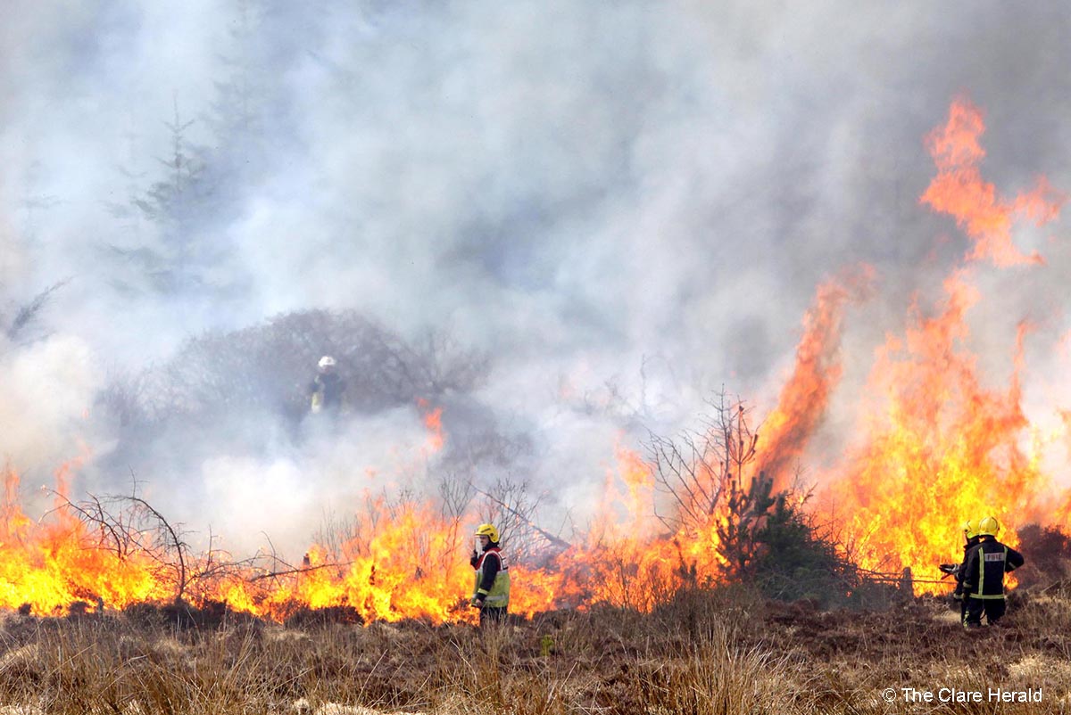 Gardaí issue warning on impacts of wildfires