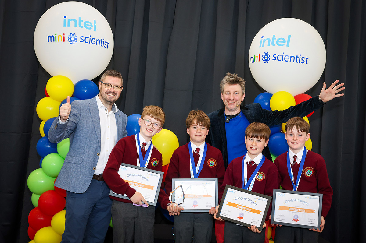 Clare school’s runners up at Intel Mini Scientist Competition