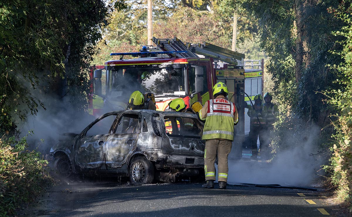Gardaí investigating discovery of crashed and burnt out car
