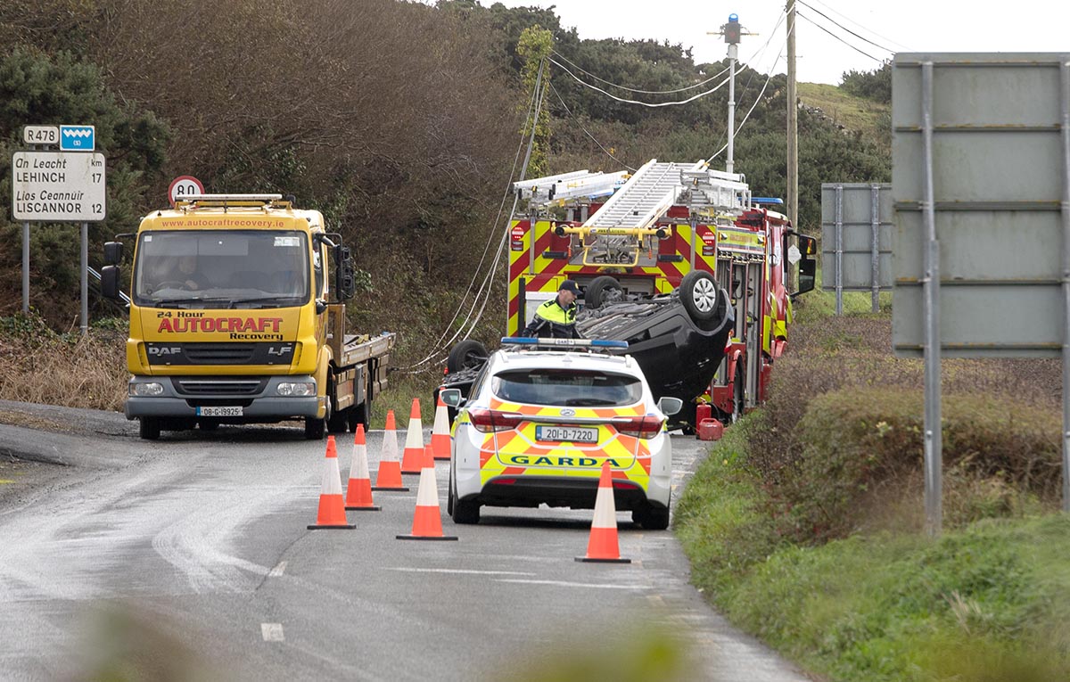 One hospitalised following Doolin road collision
