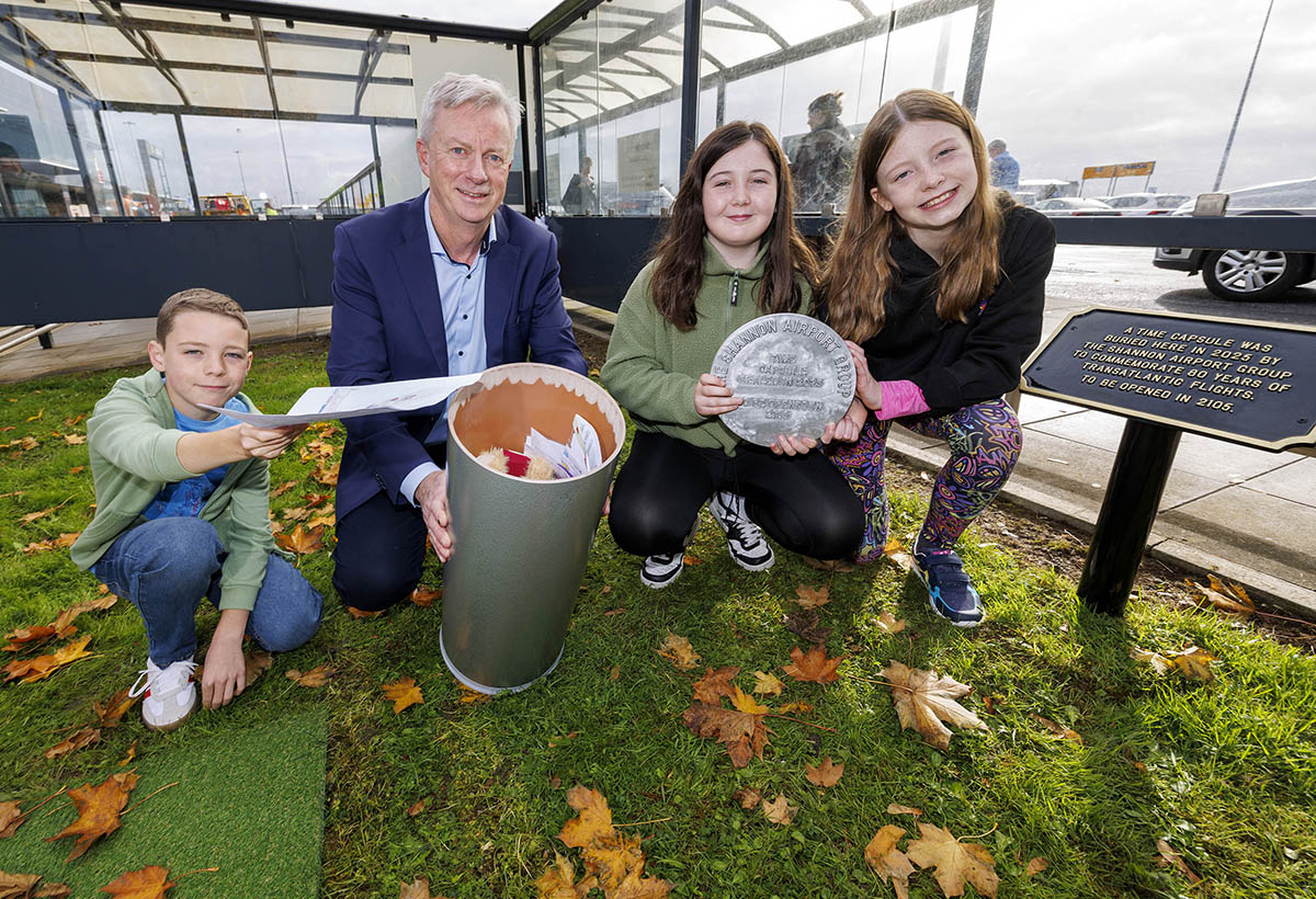 Commemorative Time Capsule buried at Shannon Airport
