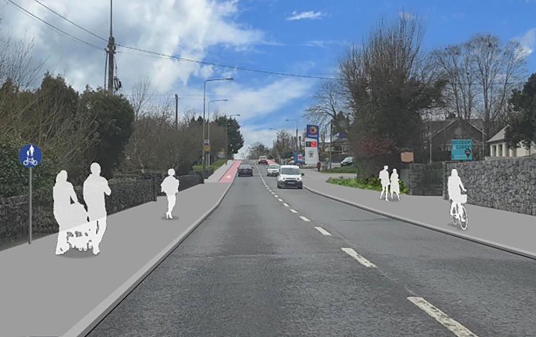 Work begins on Tulla Road Active Travel Scheme