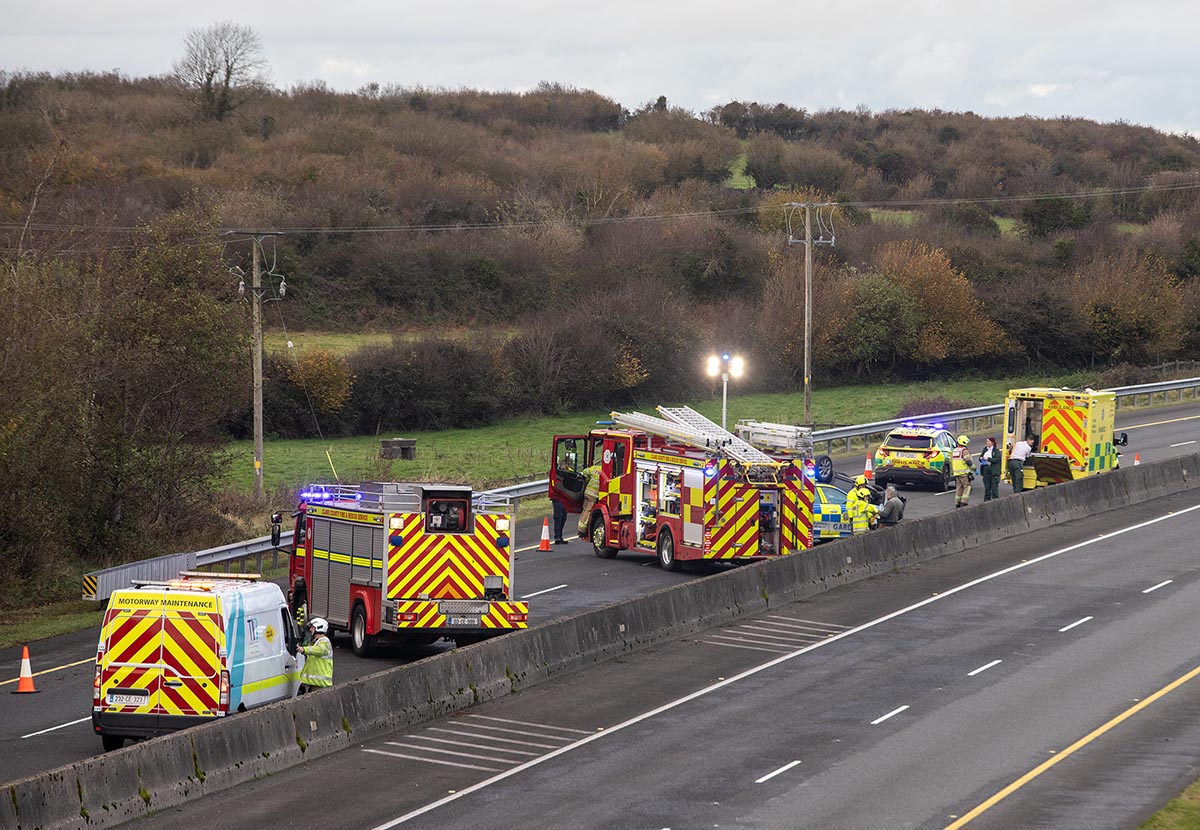 One hospitalised after single vehicle collision on M18