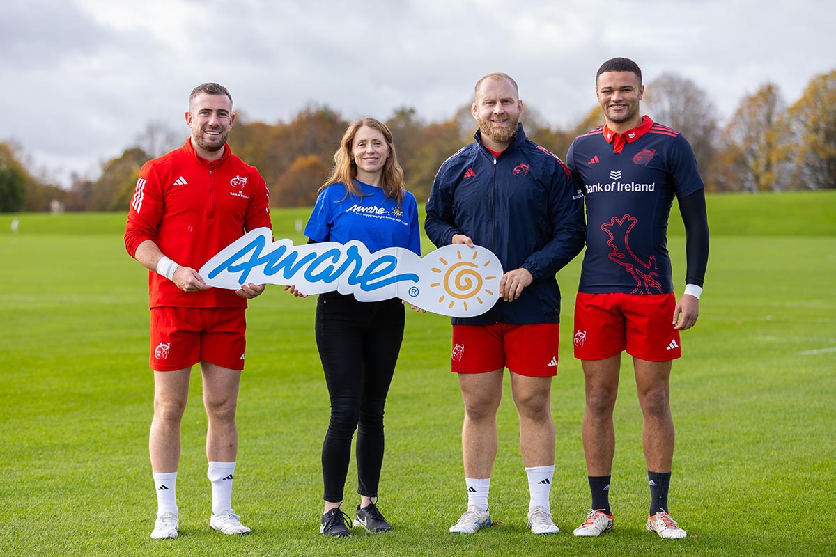 Munster Rugby names Aware as nominated charity