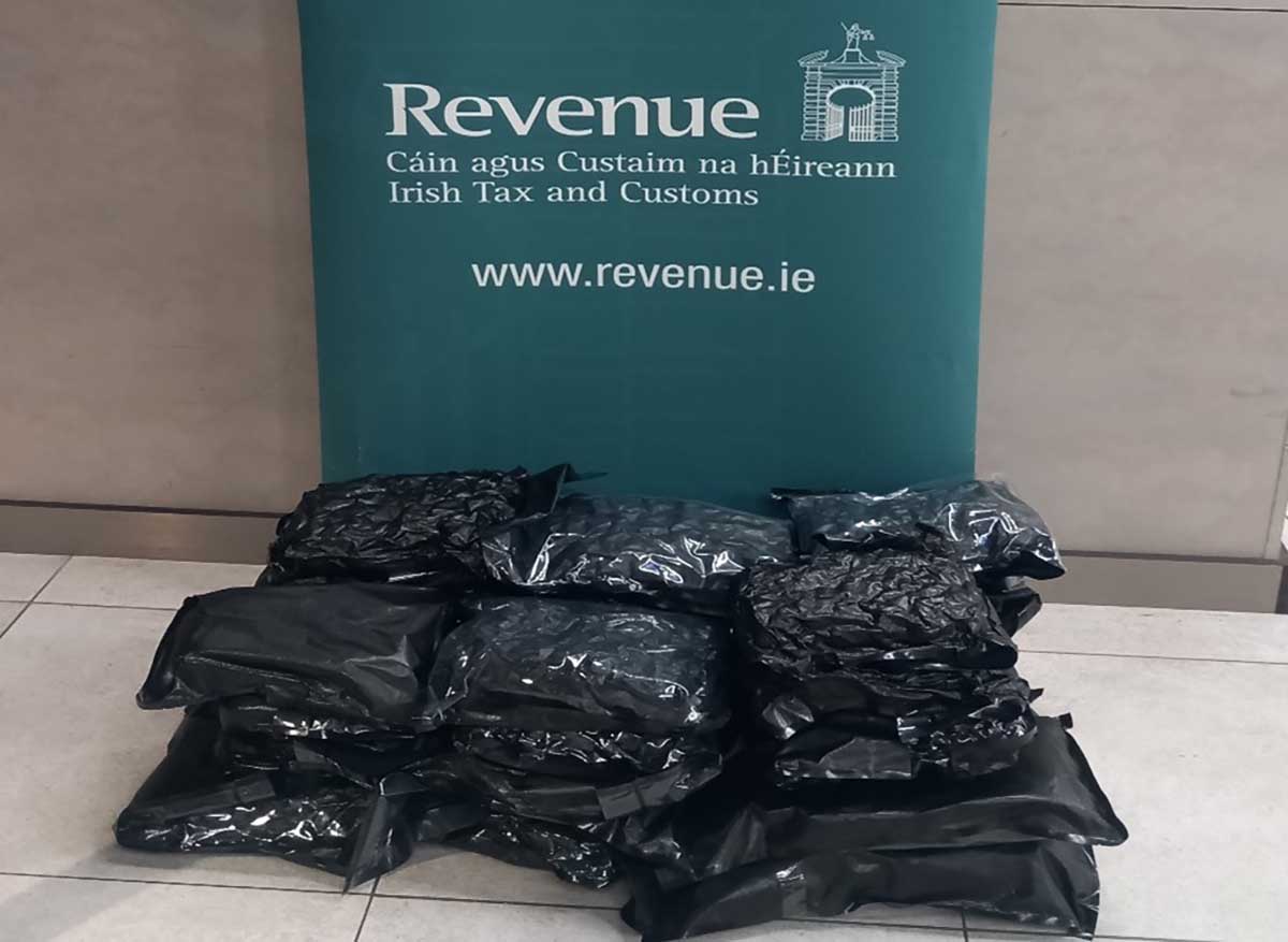 Cannabis worth €312,600 seized at Shannon Airport