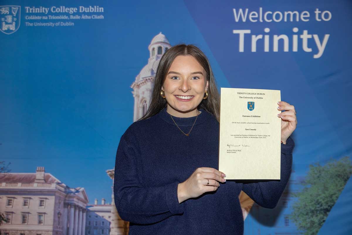 Clare students receive entrance awards from TCD
