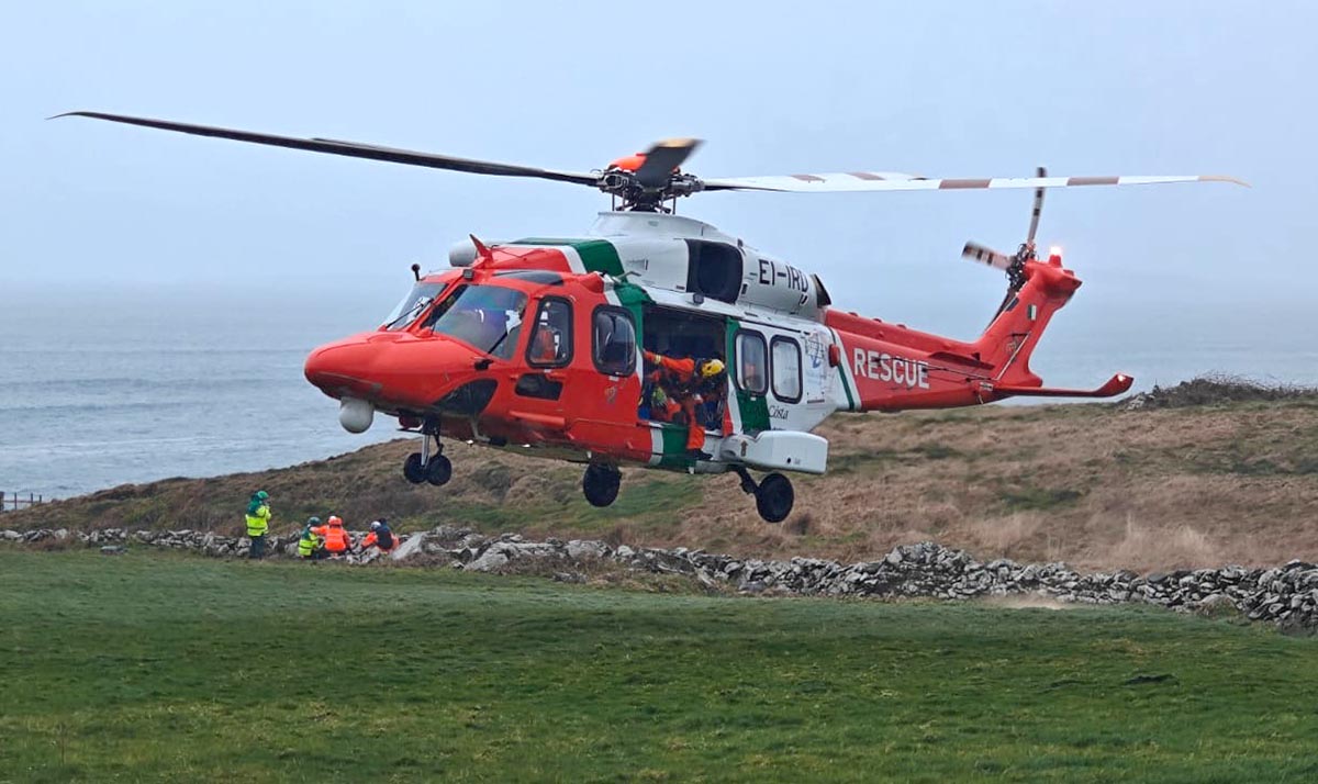 Woman airlifted to hospital after fall near Doolin