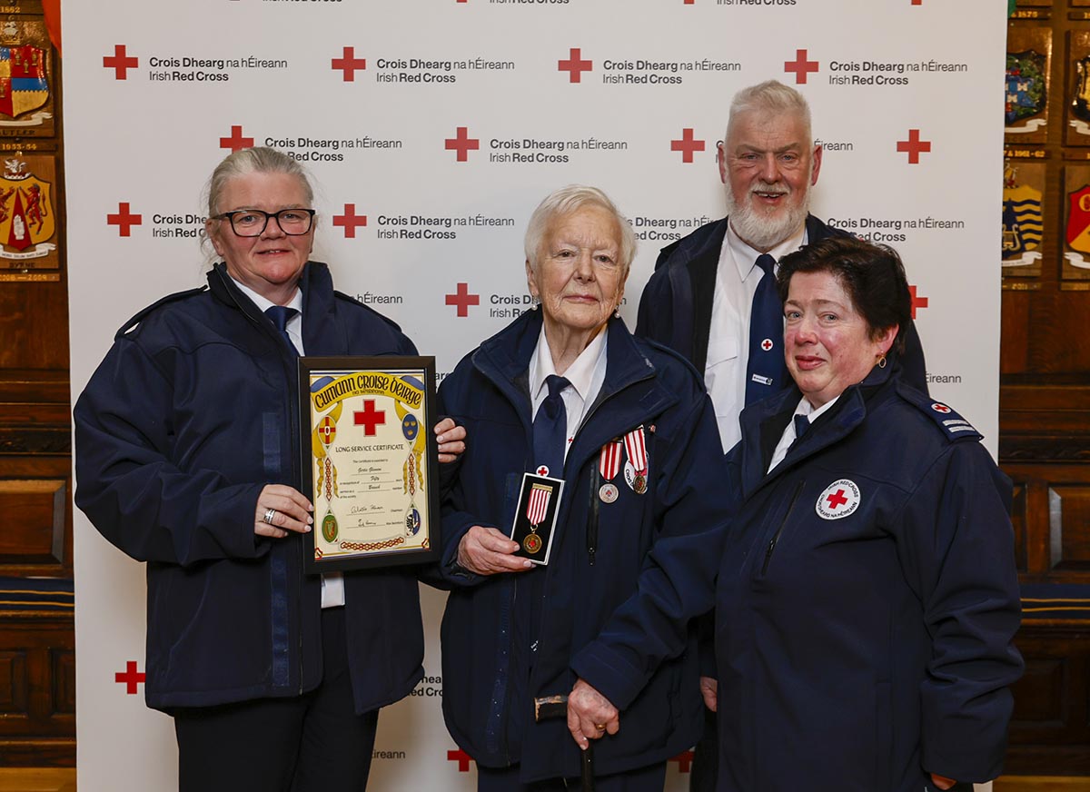 Clare Red Cross volunteers receive Long Service Awards  