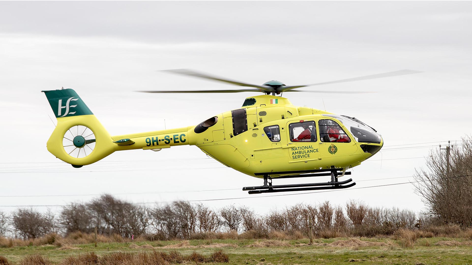 Motorcyclist airlifted to hospital following N68 incident