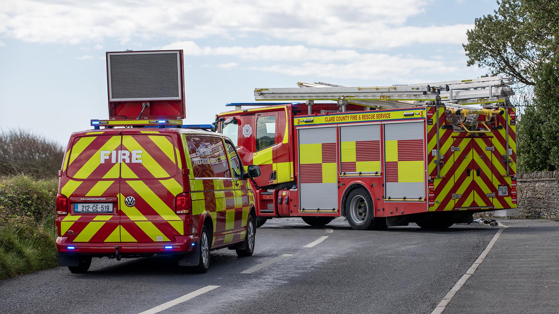 One airlifted to hospital following road traffic collision