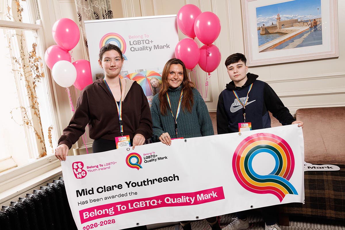 Clare Youthreach centres awarded national LGBTQ+ Quality Mark